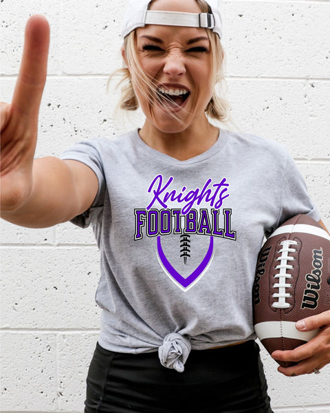 Knights Football Outline DTF Transfer