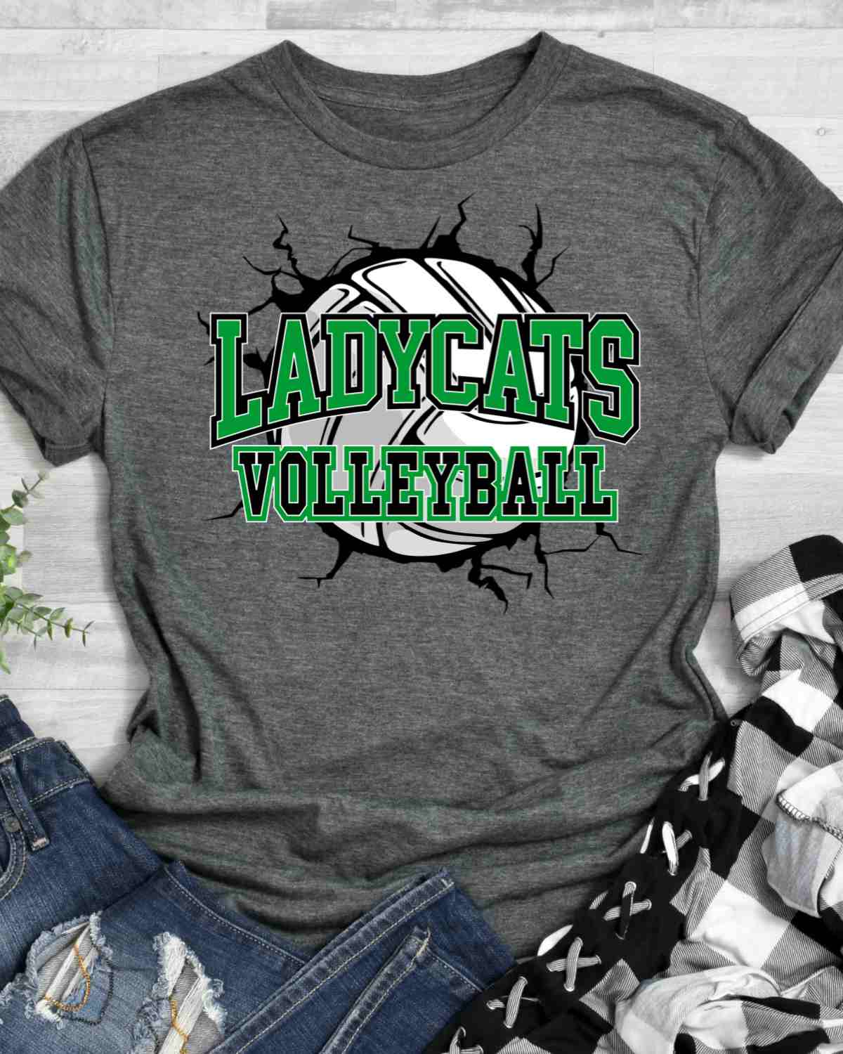 Ladycats Volleyball Break Through DTF Transfer