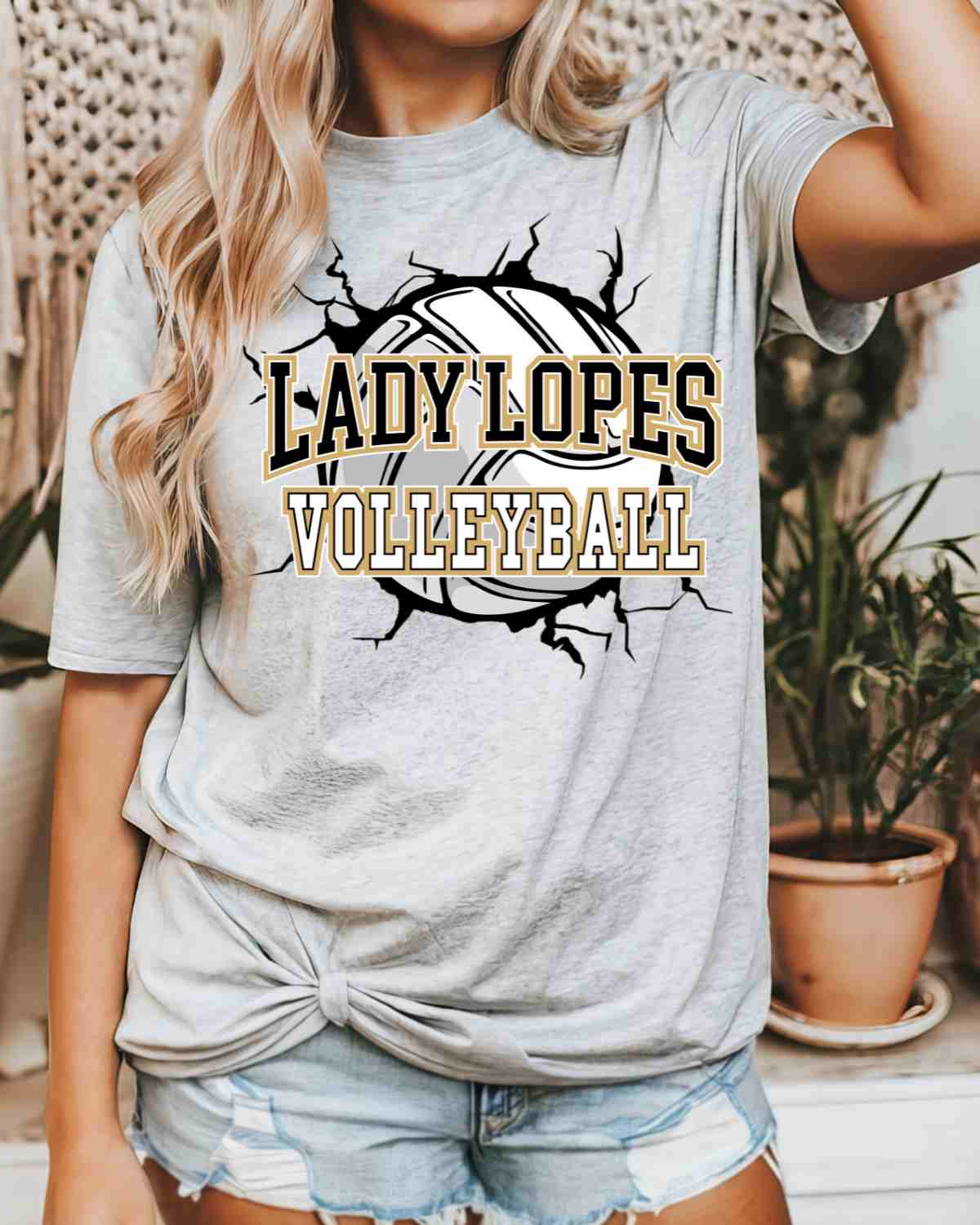 Lady Lopes Volleyball Break Through DTF Transfer