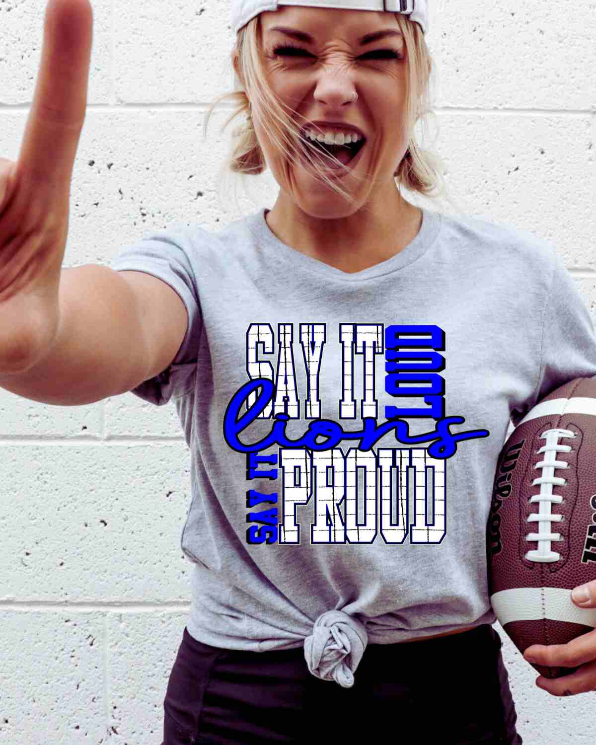 Say It Loud and Proud Lions DTF Transfer