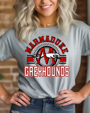 Marmaduke Greyhounds Checkered Circle Logo DTF Transfer