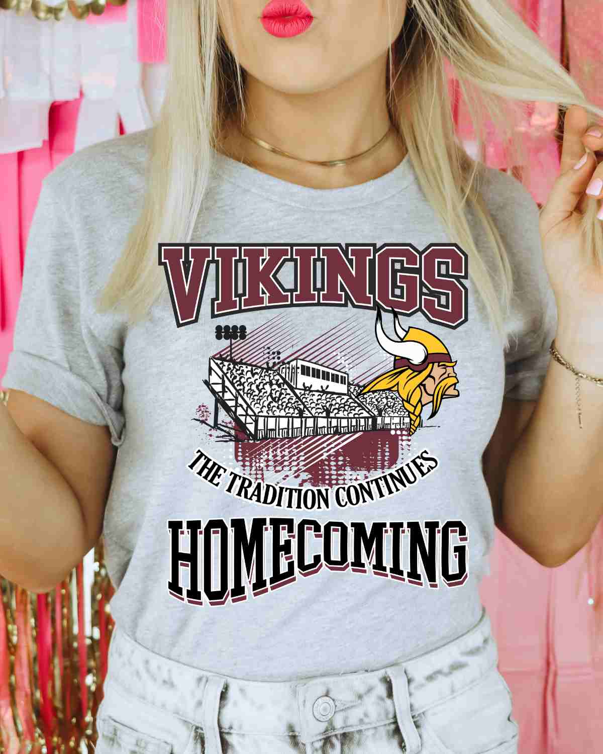 Vikings Homecoming Tradition DTF Transfer