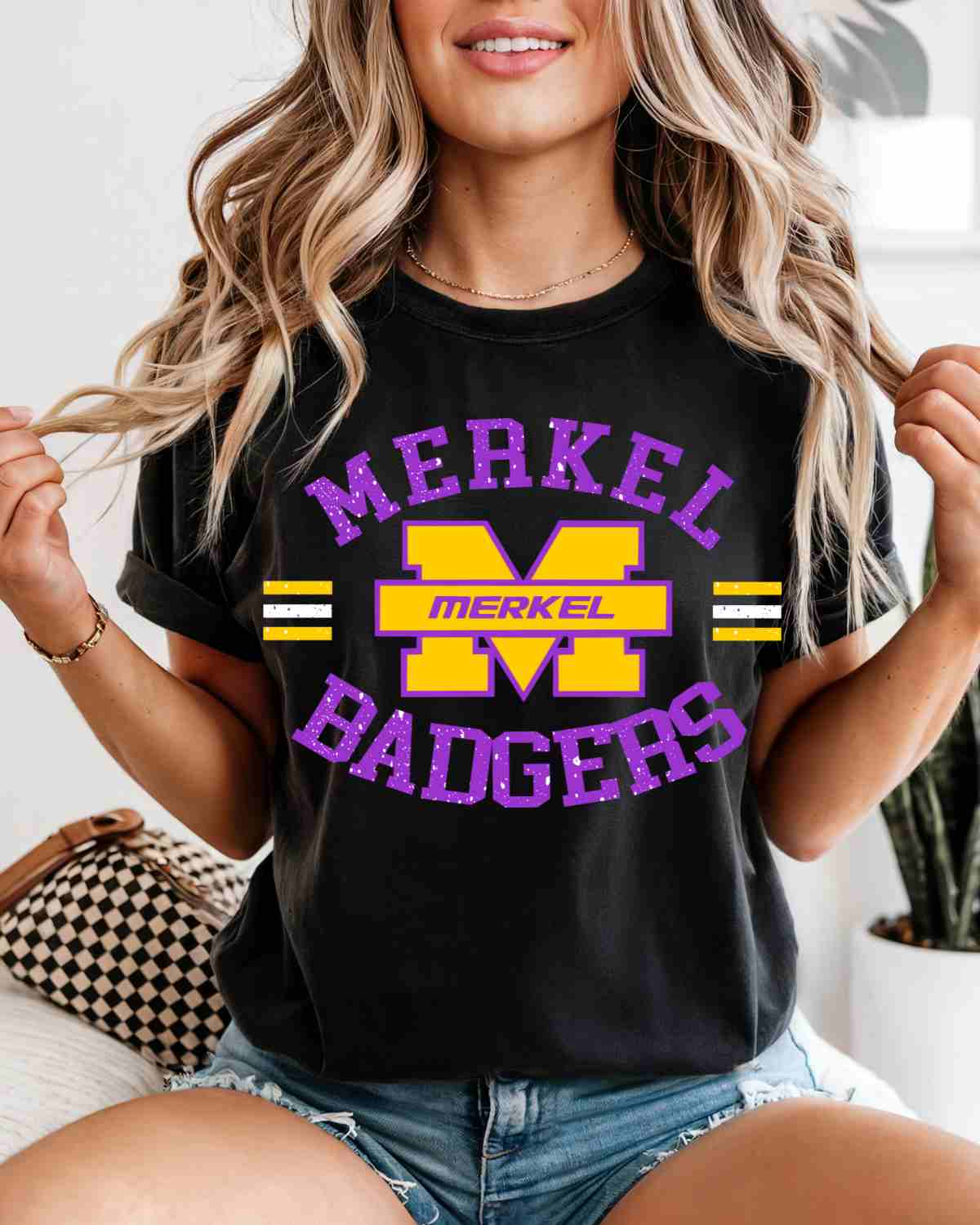 Merkel Badgers Circle Logo DTF Transfer