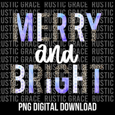 Merry and Bright Digital Download