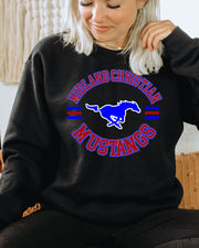 Midland Christian Mustangs Circle Logo DTF Transfer