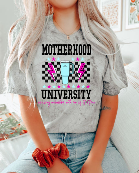 Motherhood University Stanley DTF Transfer