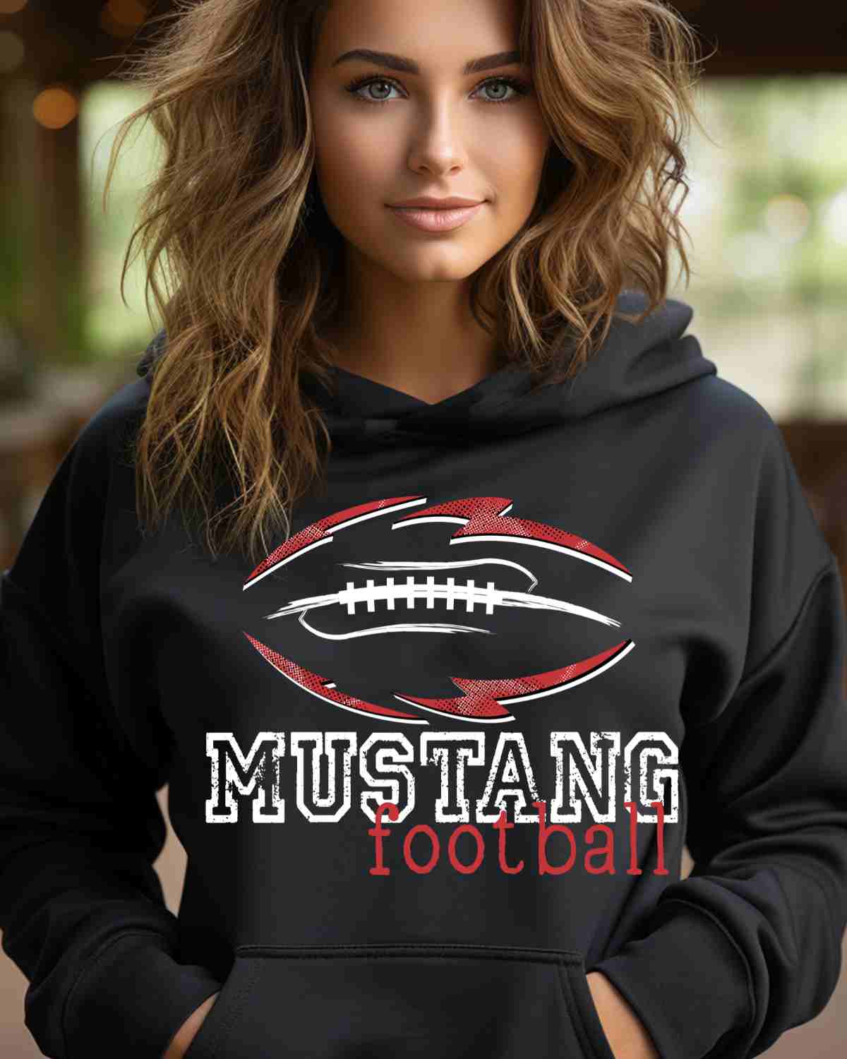 Mustang Football Tribal DTF Transfer