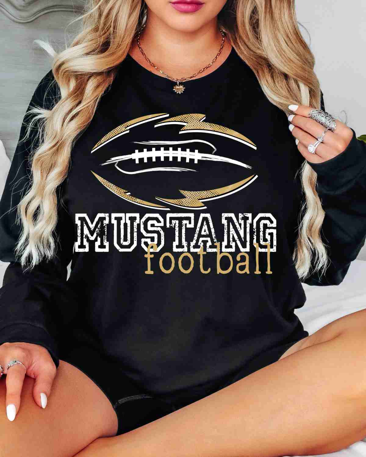 Mustang Football Tribal DTF Transfer