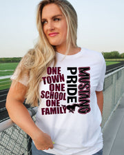 One Town One School Mustang Pride DTF Transfer