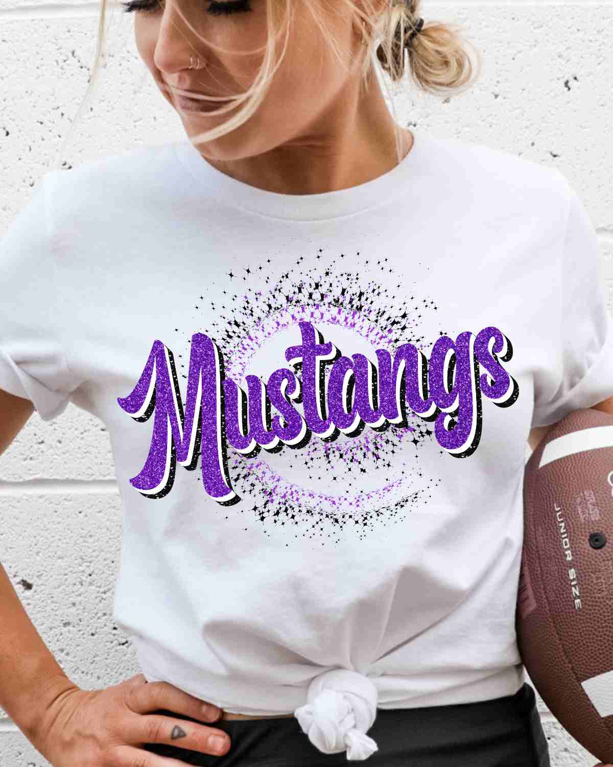 Mustangs Swirl DTF Transfer