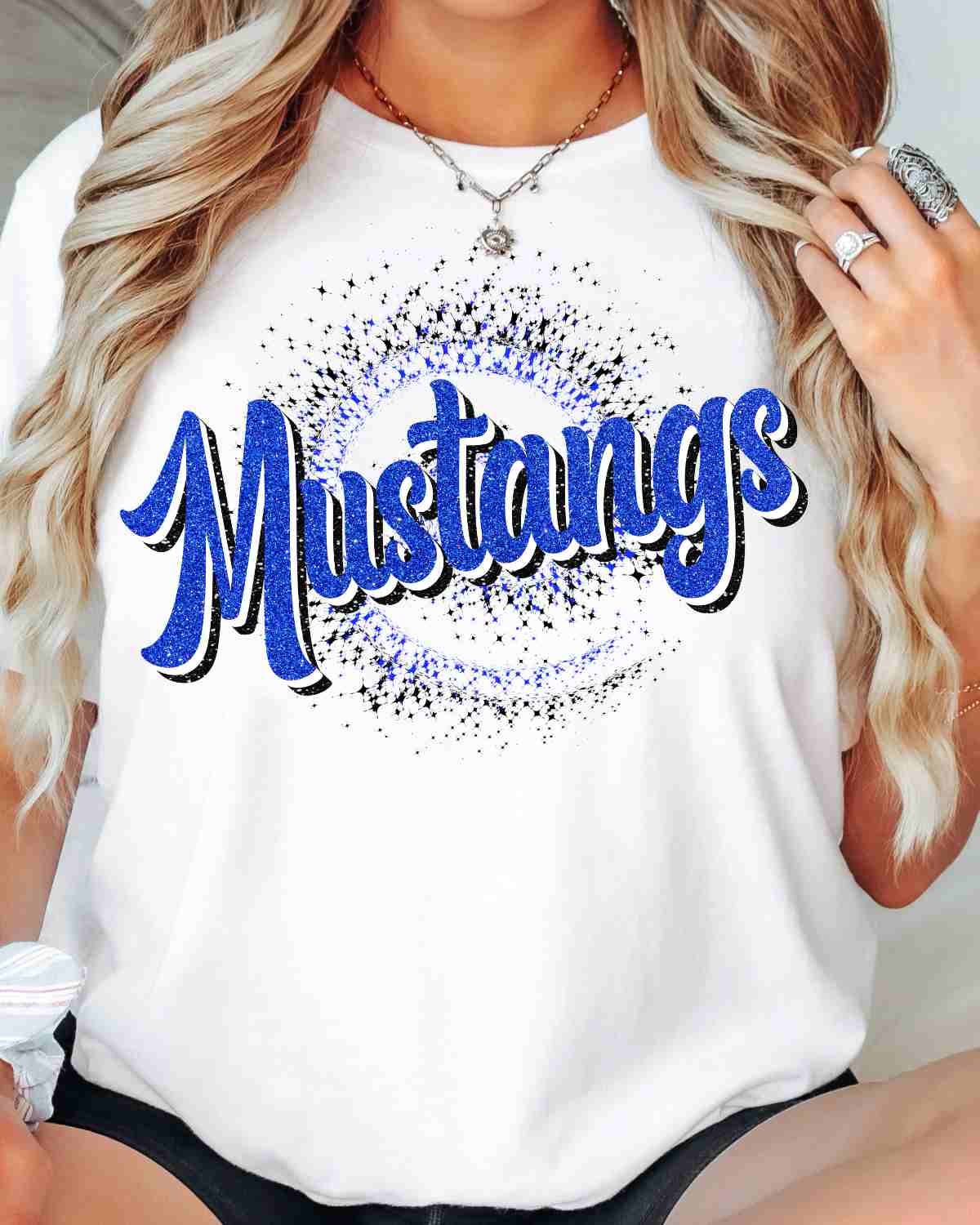 Mustangs Swirl DTF Transfer