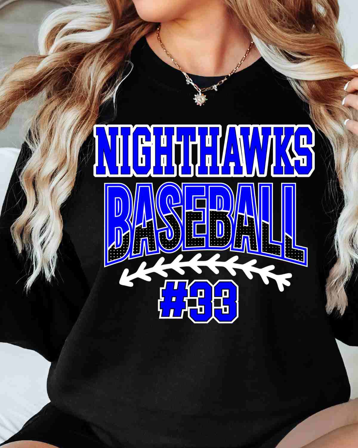 Nighthawks Baseball Custom Number DTF Transfer