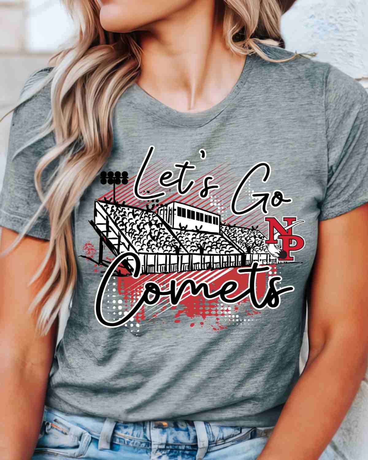 Let's Go North Polk Comets Stadium DTF Transfer