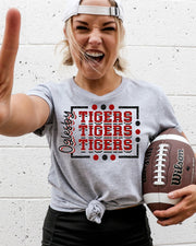Oglesby Tigers Rectangle with Dots DTF Transfer