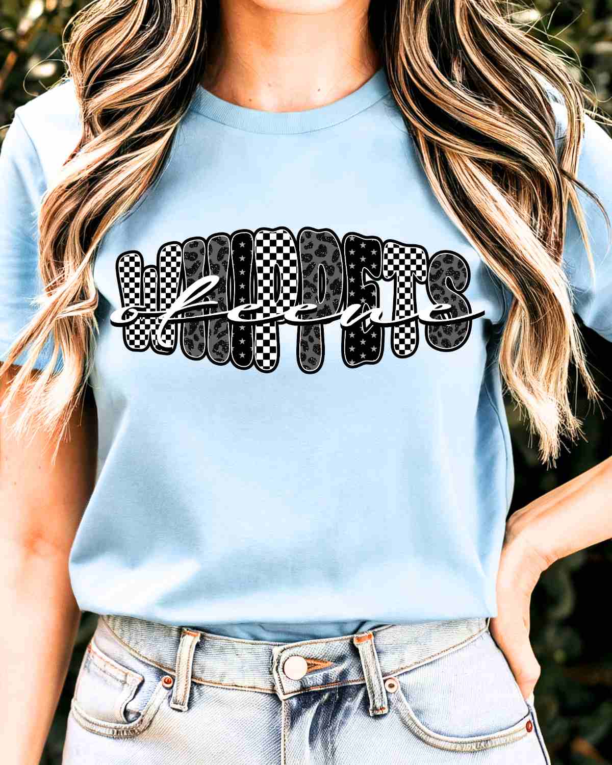 Okeene Whippets Black White Word DTF Transfer