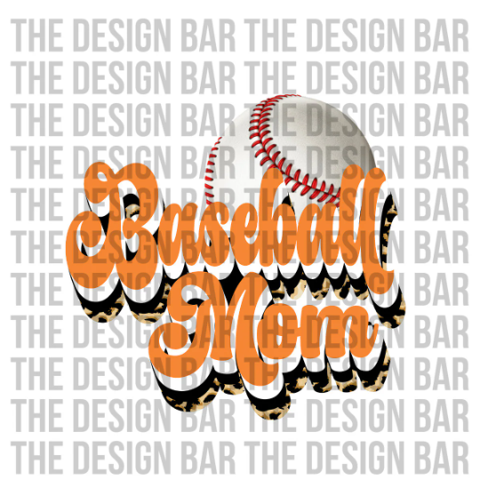 Baseball Mom Retro Digital Download