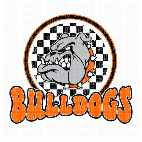 Bulldogs Mascot Retro Digital Download