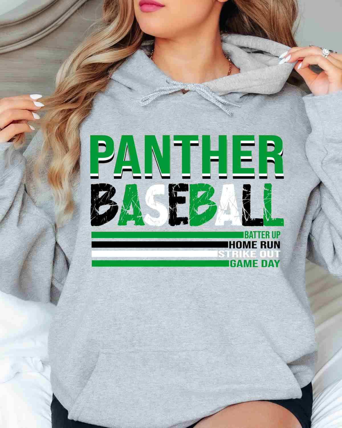Panther Baseball Stripes DTF Transfer - Rustic Grace Heat Transfer Company