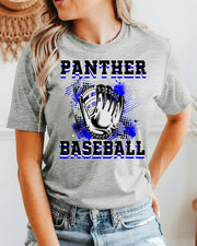 Panthers Baseball Grunge Glove DTF Transfer