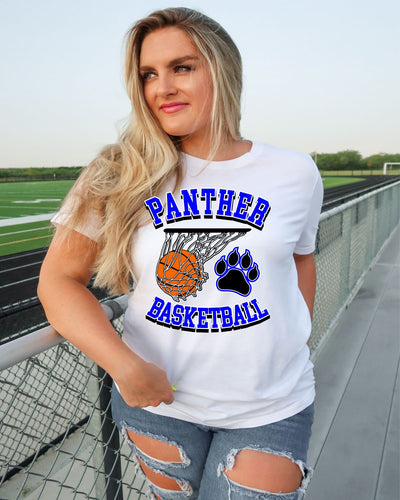 Panther Basketball Hoop DTF Transfer
