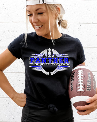 Panther Football Halftone DTF Transfer