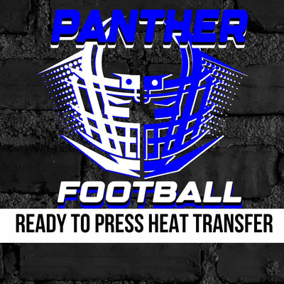 Panther Football Helmet Halftone DTF Transfer