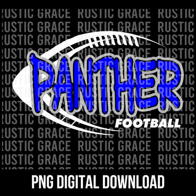 Panther Football Graffiti Digital Download
