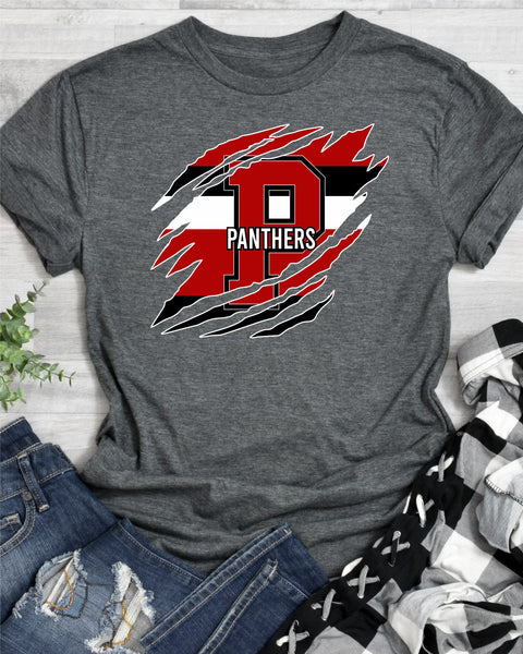 Panthers Swash Claw Mark DTF Transfer