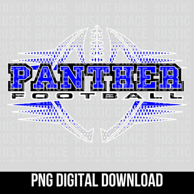 Panther Football Halftone Digital Download