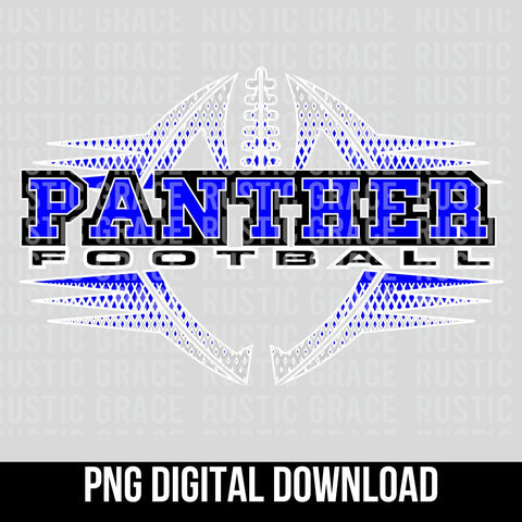 Panther Football Halftone Digital Download