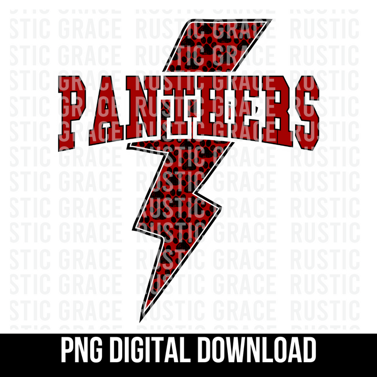 Panthers Lightning Bolt Digital Download