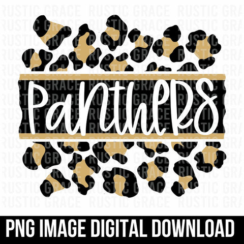 Leopard Panthers Stripe Digital Download