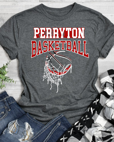 Perryton Basketball Hanging Net DTF Transfer