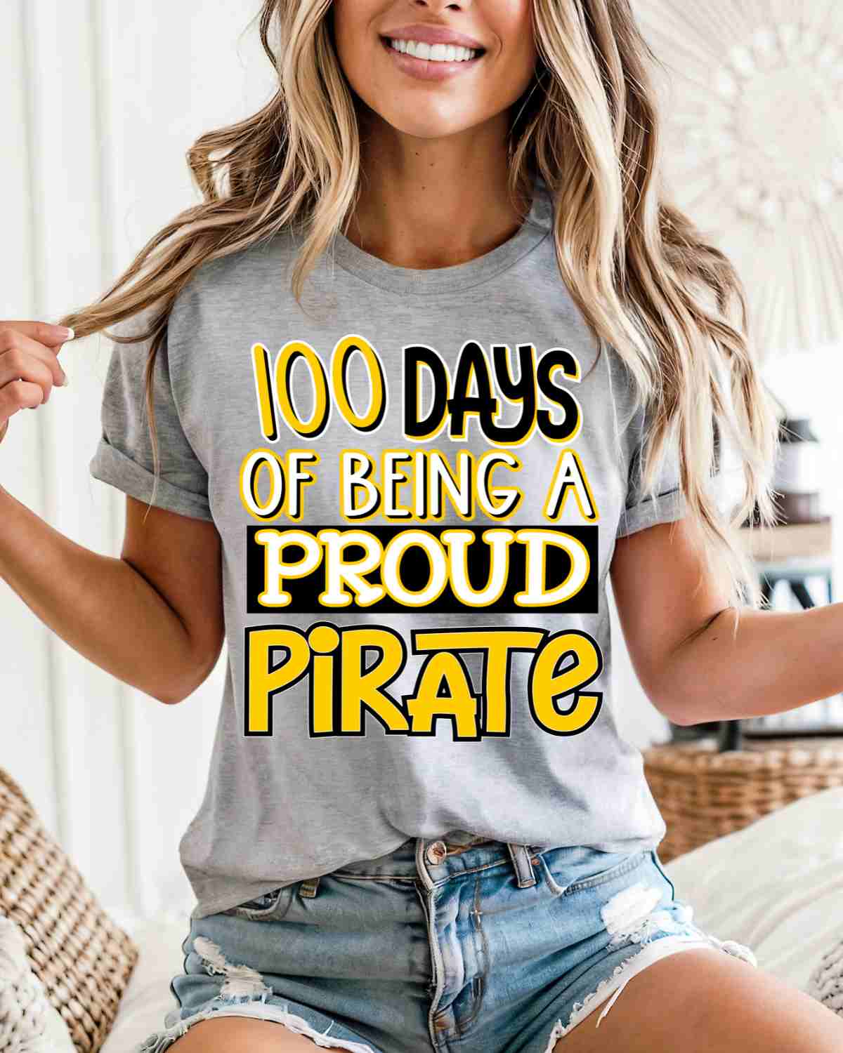 100 Days of being a Proud Pirate DTF Transfer