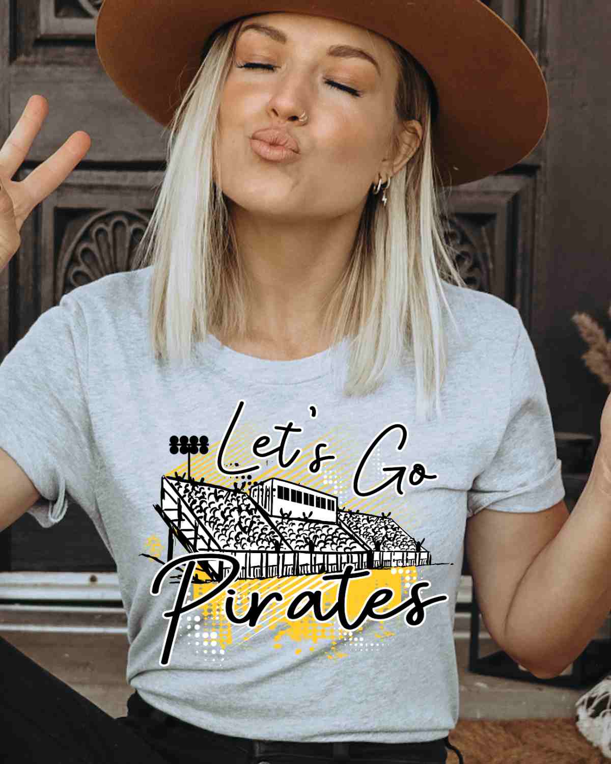 Let's Go Pirates Stadium DTF Transfer