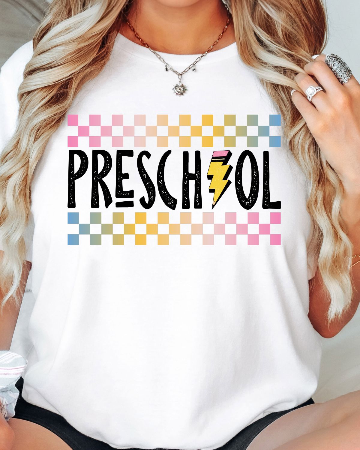 Grade Bolt Checkered DTF Transfer