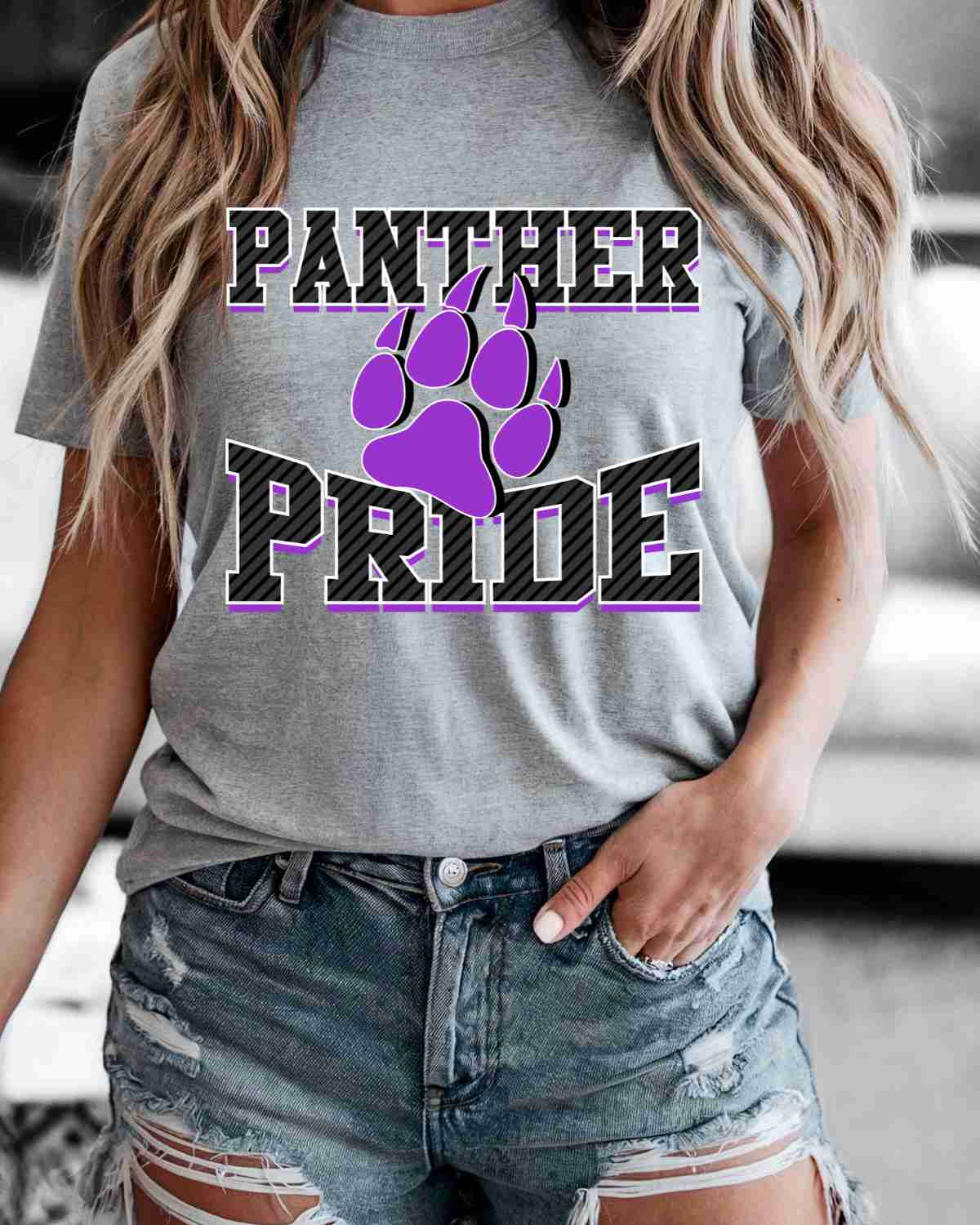 Panther Pride Paw Print DTF Transfer