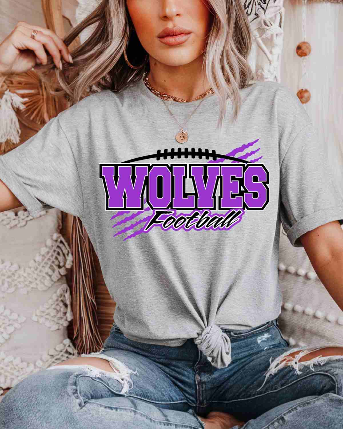 Wolves Football Claw Marks DTF Transfer