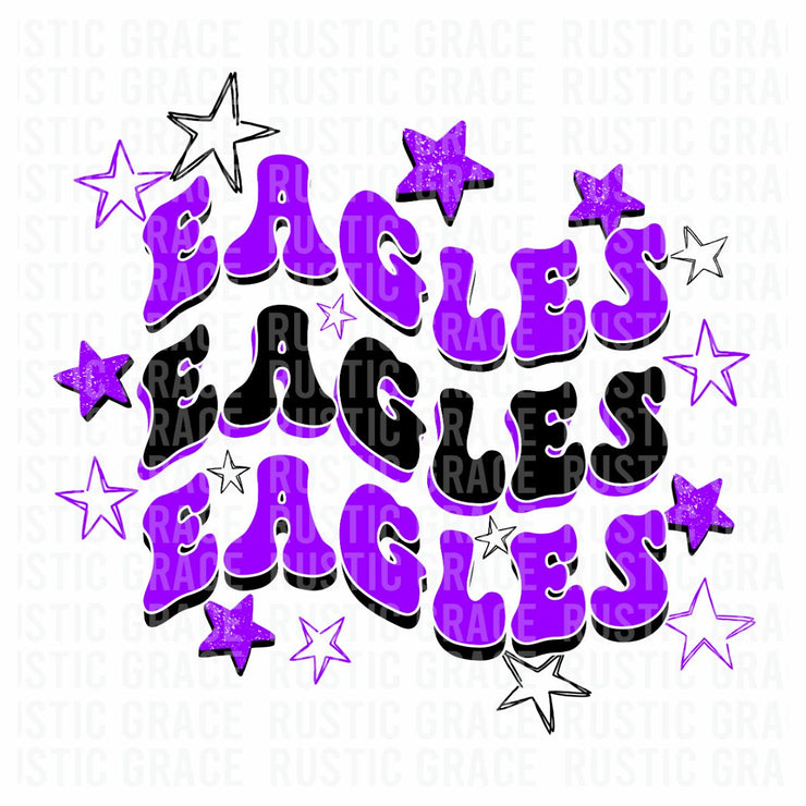Eagles Retro Stars Digital Download