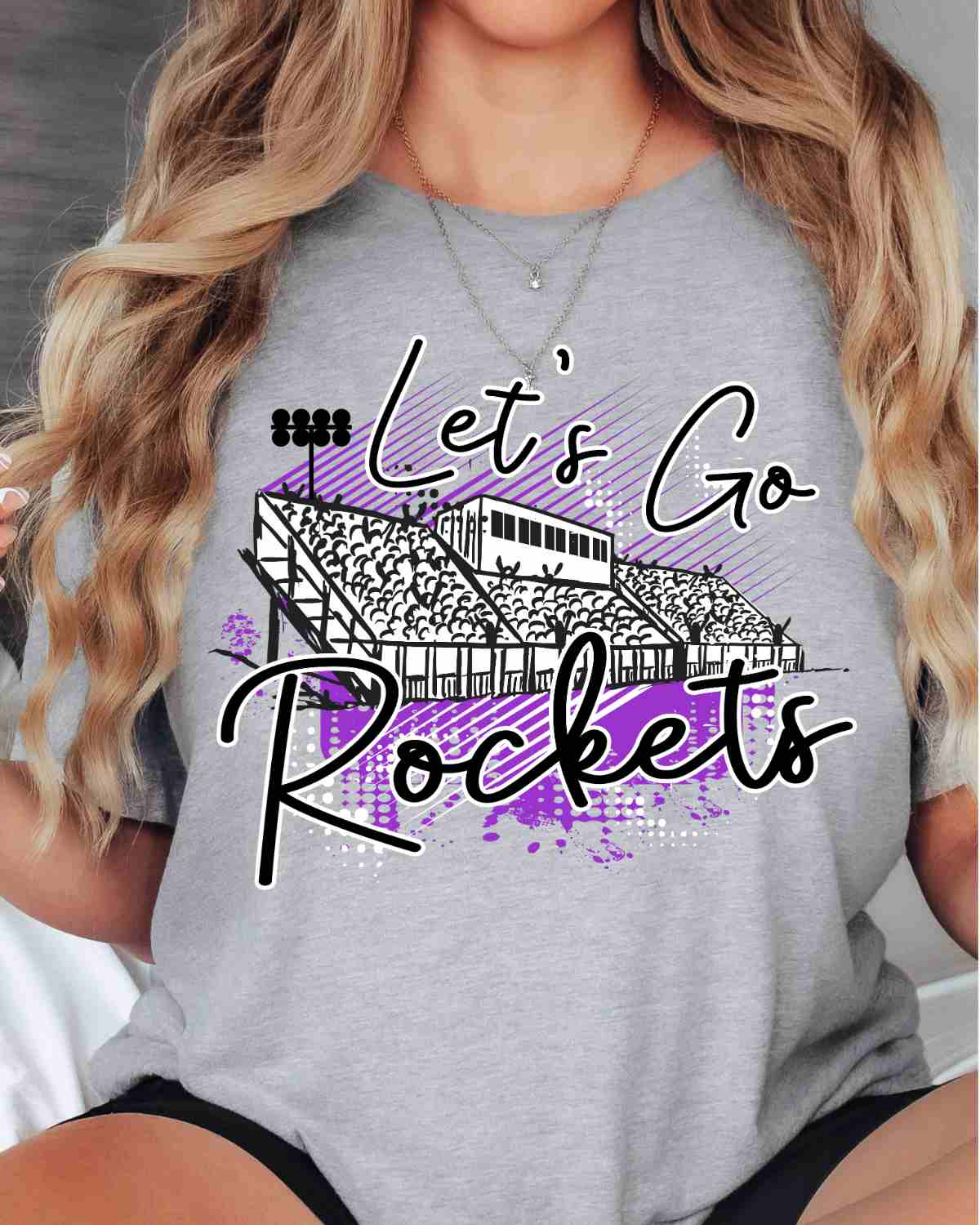 Let's Go Rockets Stadium DTF Transfer