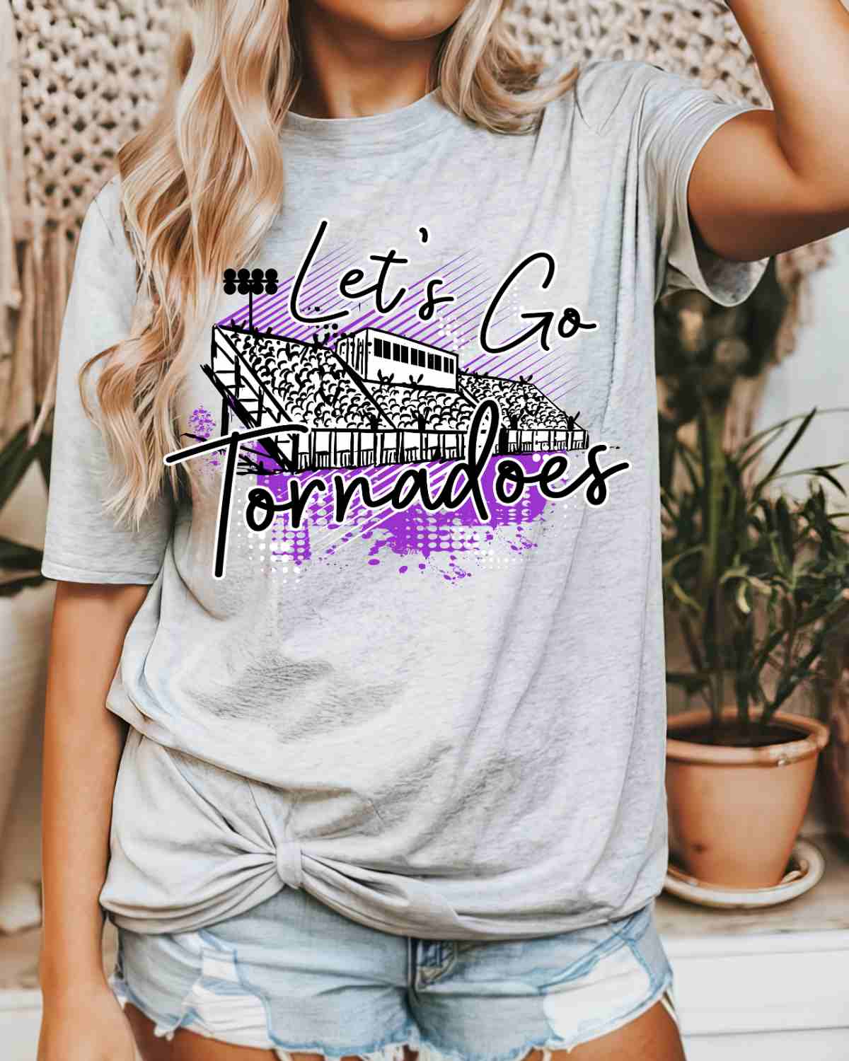 Let's Go Tornadoes Stadium DTF Transfer