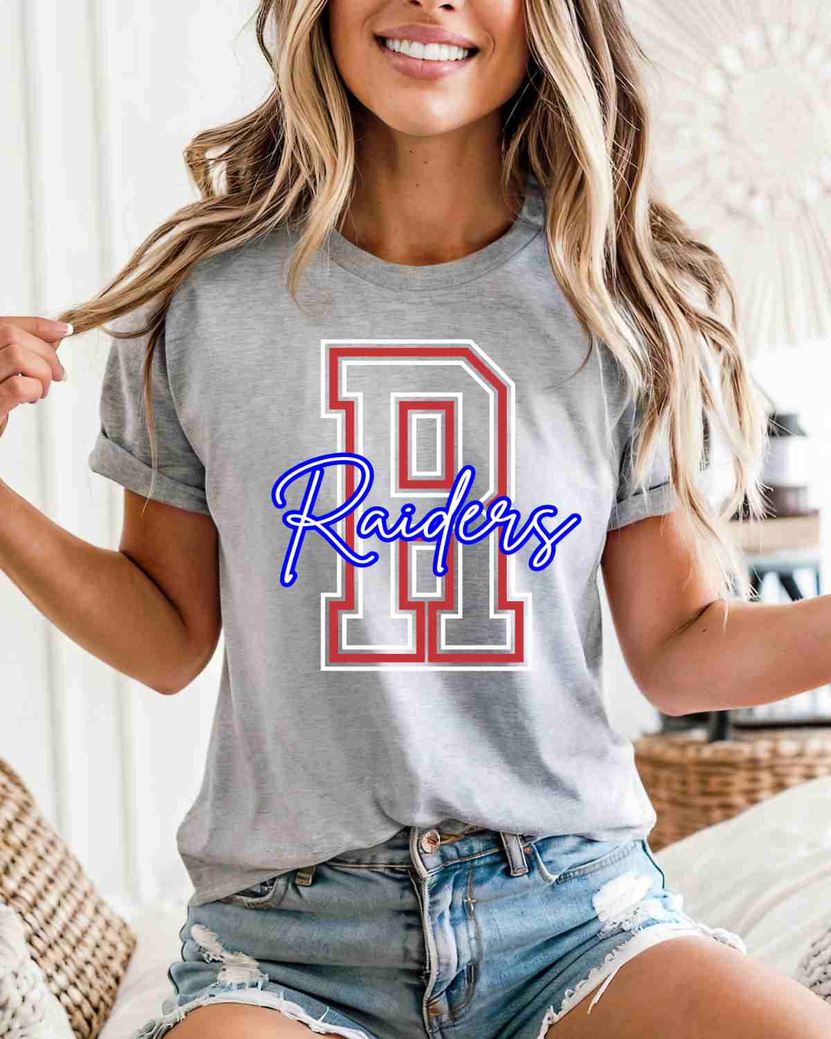 Raiders Outline Letter DTF Transfer - Rustic Grace Heat Transfer Company