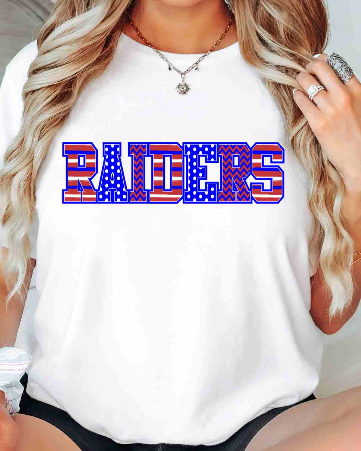 Raiders Mascot Word DTF Transfer