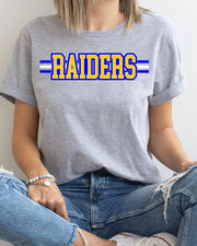 Raiders Word Three Lines DTF Transfer