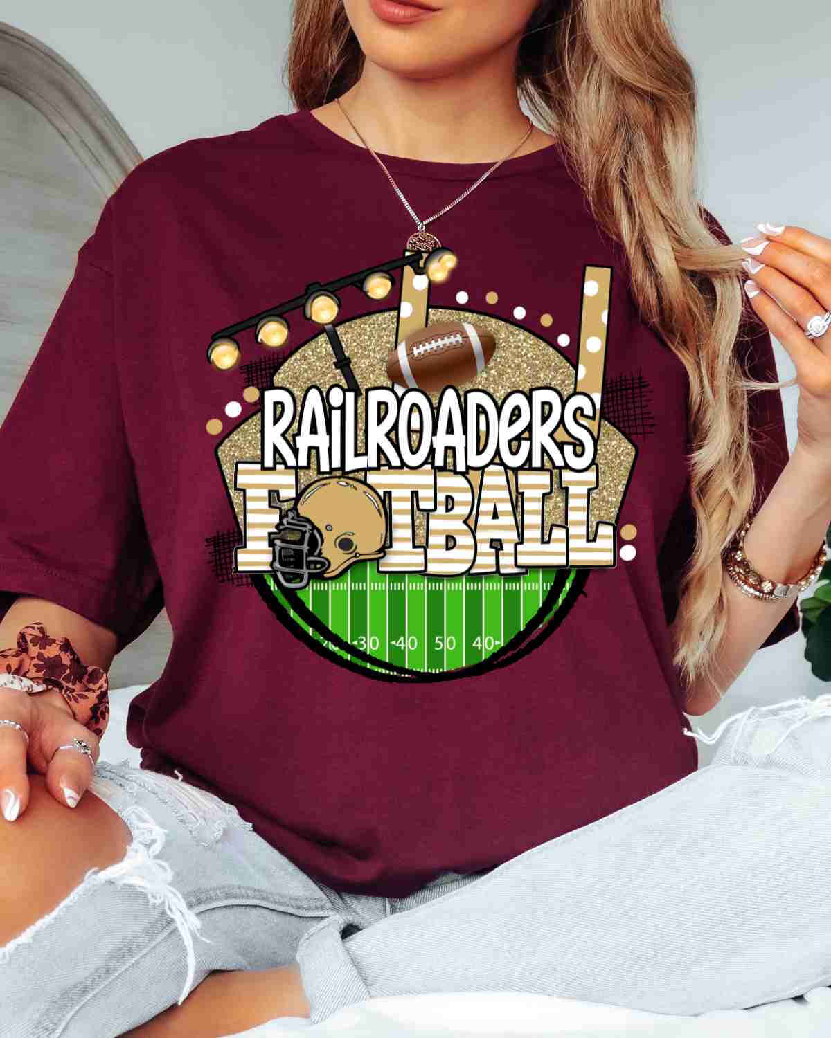 Railroaders Football Stadium Circle DTF Transfer