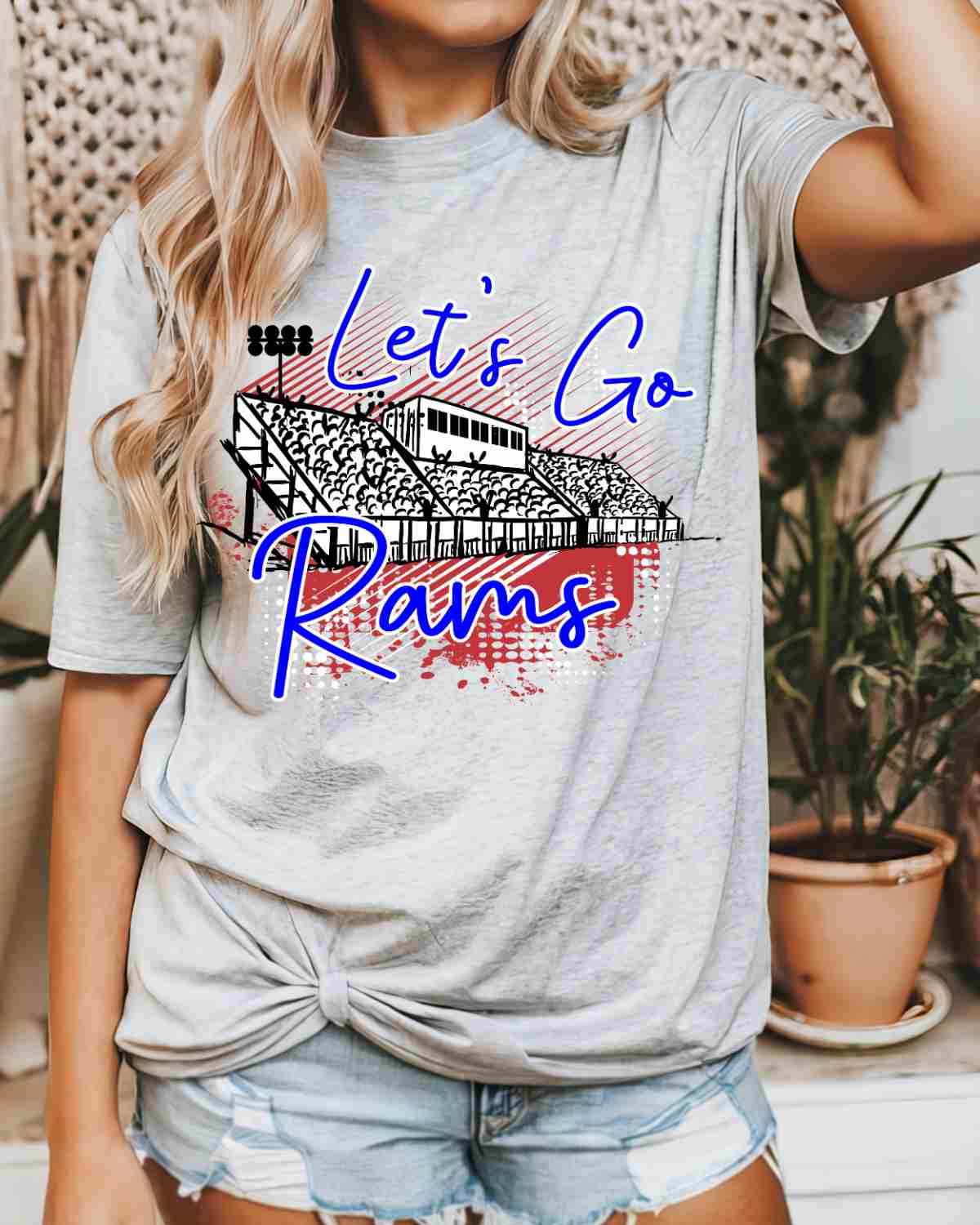 Let's Go Rams Stadium DTF Transfer