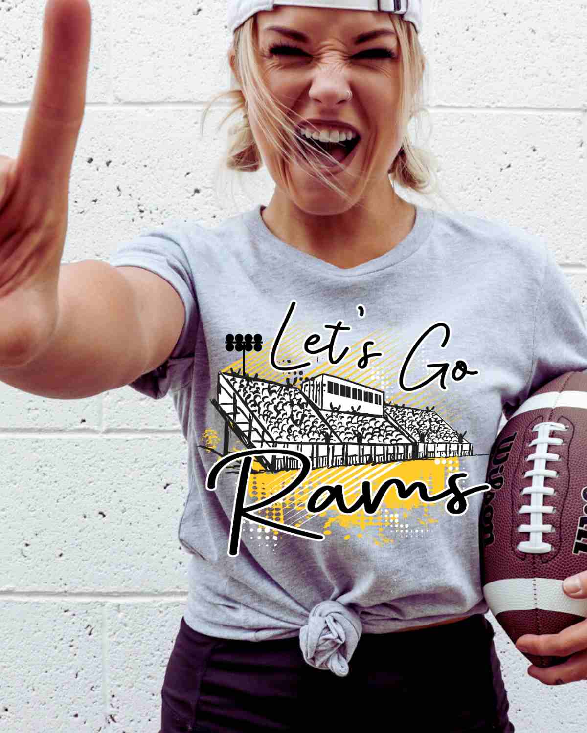 Let's Go Rams Stadium DTF Transfer