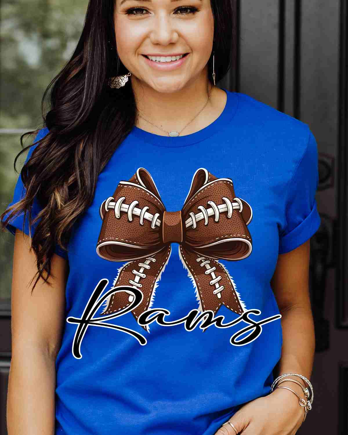 Rams Football Coquette Bow DTF Transfer