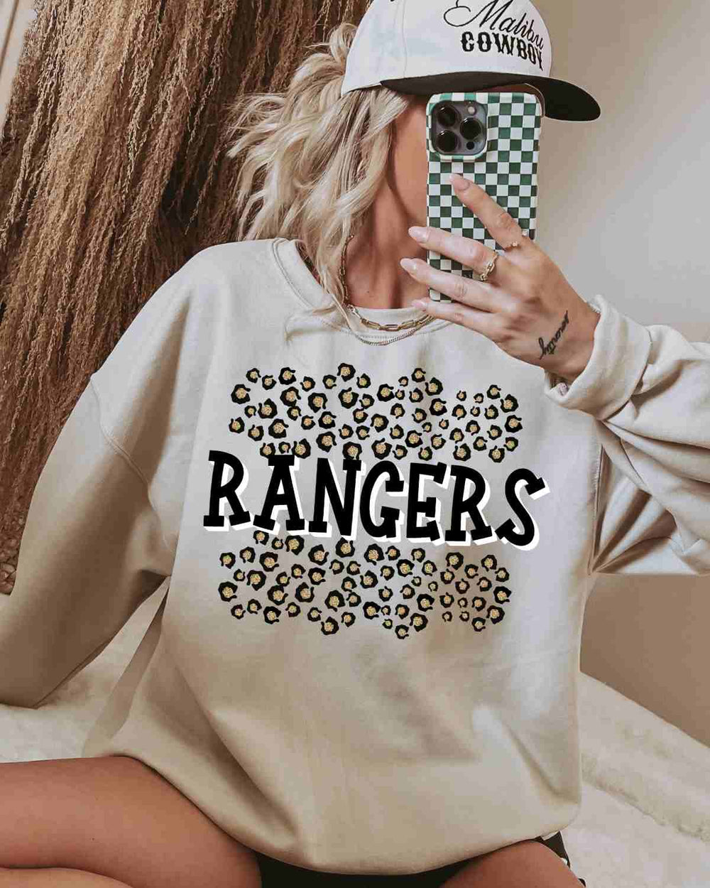 Rangers Leopard Print DTF Transfer