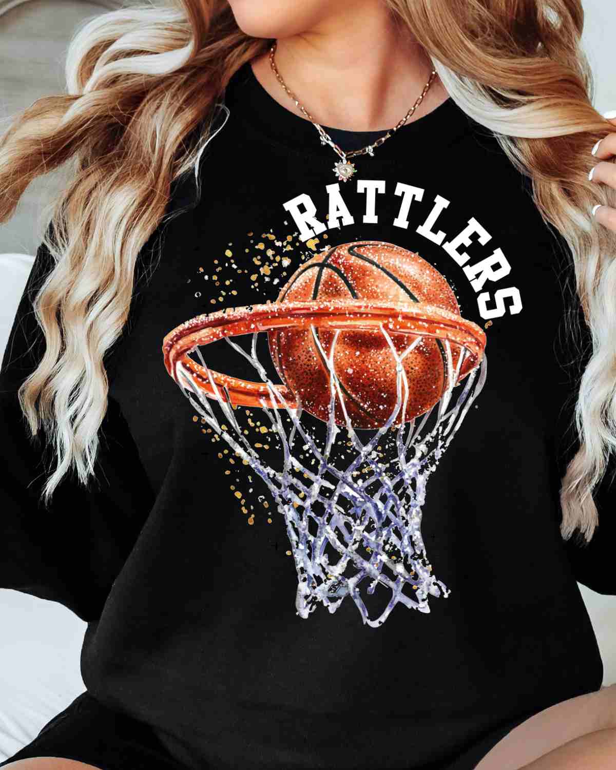 Rattlers Basketball Hoop DTF Transfer